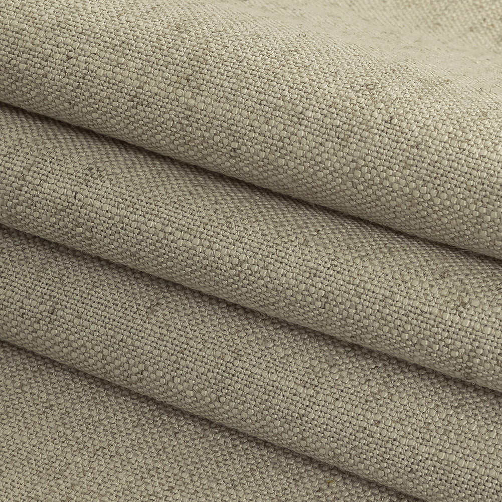 Polyester, Viscose and Linen Woven - Stone - British Imported Folded Polyester, Viscose and Linen Woven - Stone - British Imported Folded