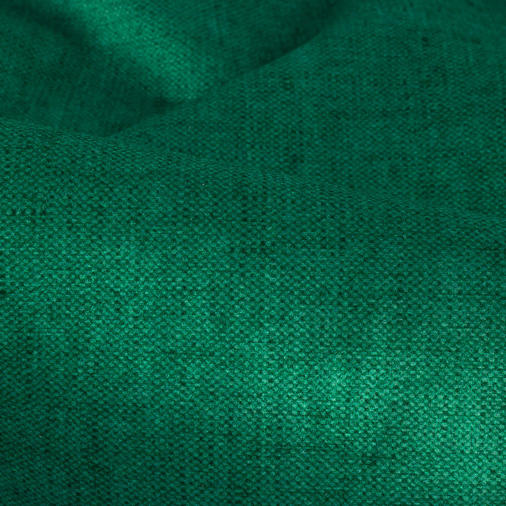 Polyester Microvelvet - Emerald - British Imported Detail Polyester Microvelvet - Emerald - British Imported Detail