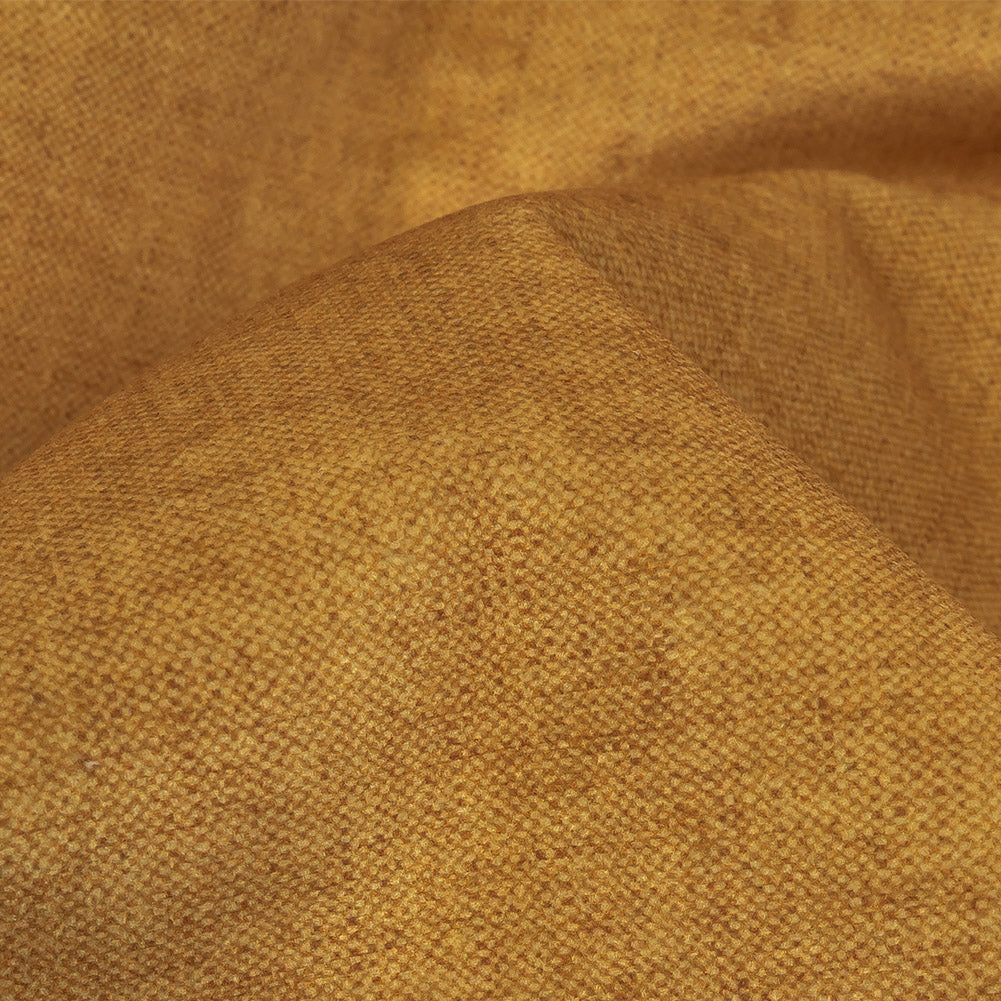 Polyester Microvelvet - Ochre - British Imported Detail Polyester Microvelvet - Ochre - British Imported Detail
