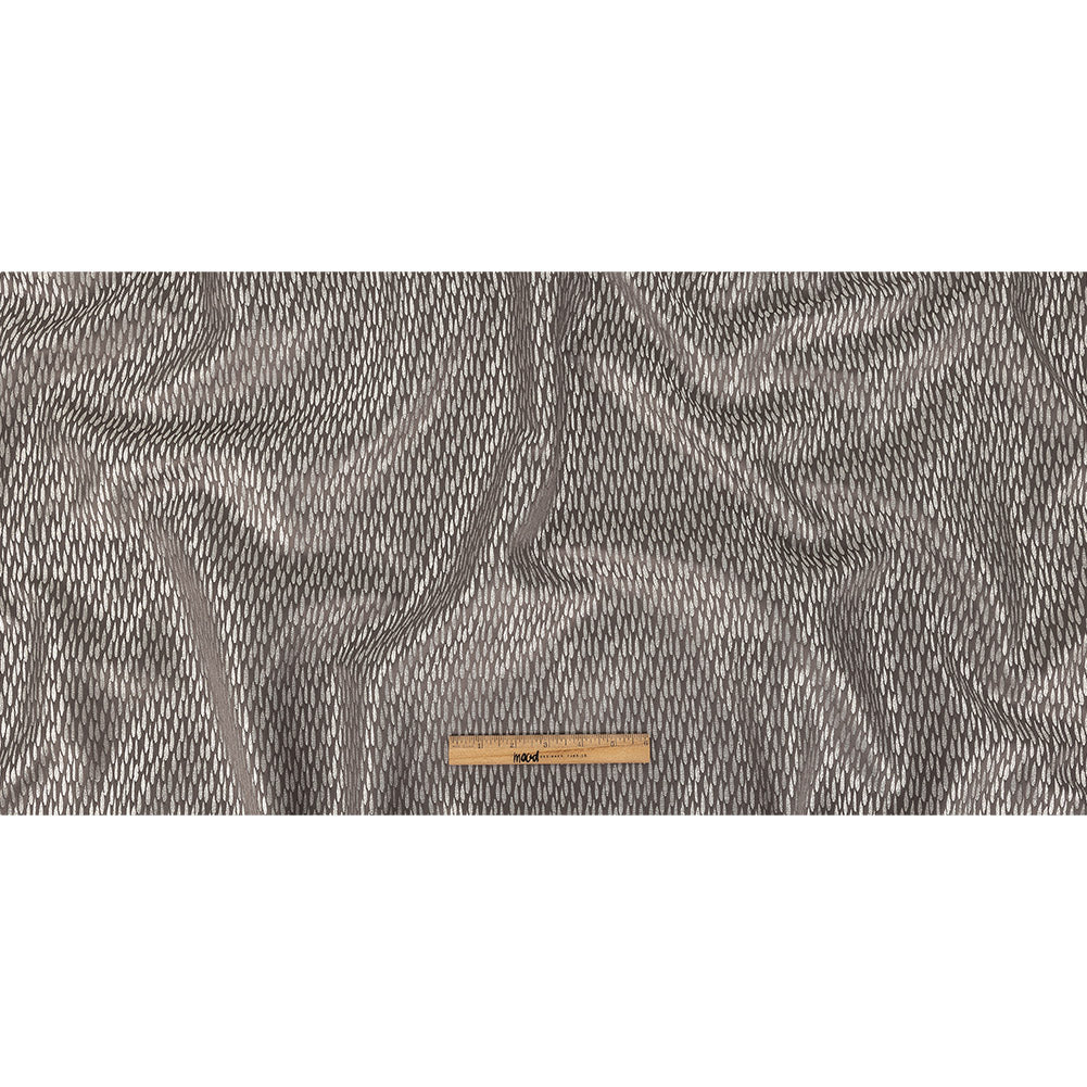 Luminous Drapery Jacquard - Charcoal Raindrops - British Imported Full Luminous Drapery Jacquard - Charcoal Raindrops - British Imported Full