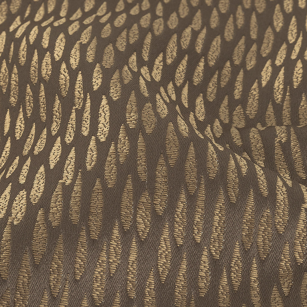 Luminous Drapery Jacquard - Mole Raindrops - British Imported Detail Luminous Drapery Jacquard - Mole Raindrops - British Imported Detail
