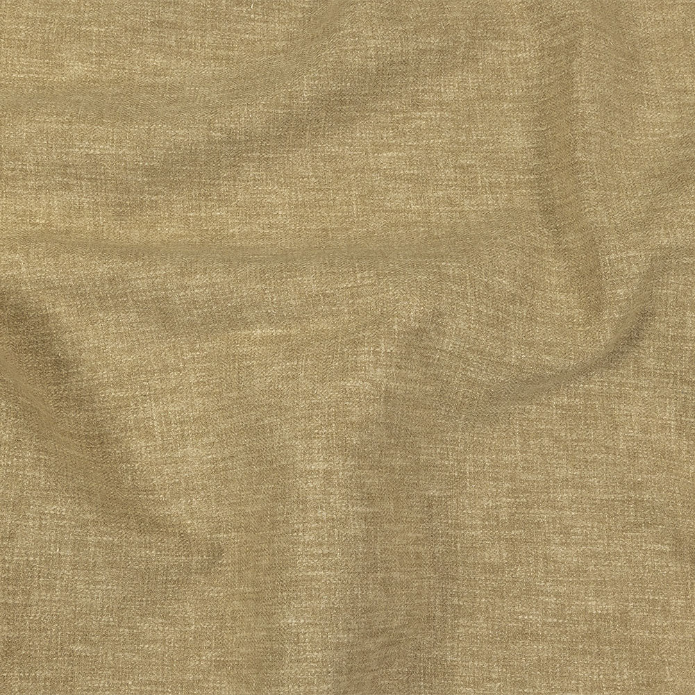 British Imported Heathered Gold Recycled Polyester Drapery Woven British Imported Heathered Gold Recycled Polyester Drapery Woven