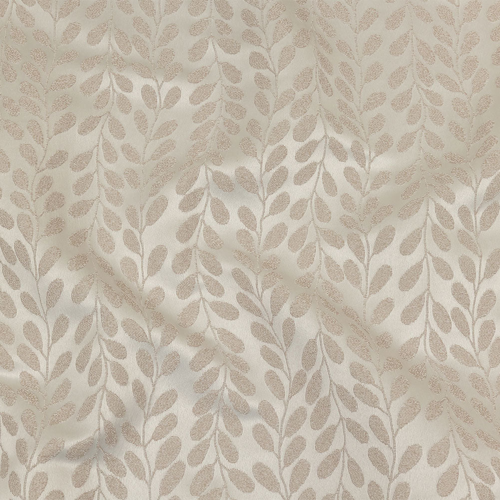 Polyester Jacquard - Oyster Cascading Vines - British Imported Polyester Jacquard - Oyster Cascading Vines - British Imported