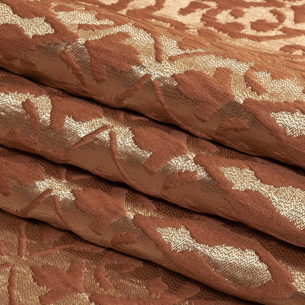 Drapery Jacquard - Clay Damask - British Imported Folded Drapery Jacquard - Clay Damask - British Imported Folded