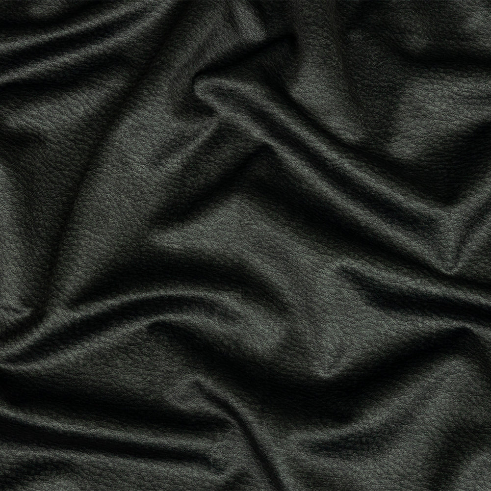 Polyester Microvelvet - Ebony Abstract - British Imported Polyester Microvelvet - Ebony Abstract - British Imported