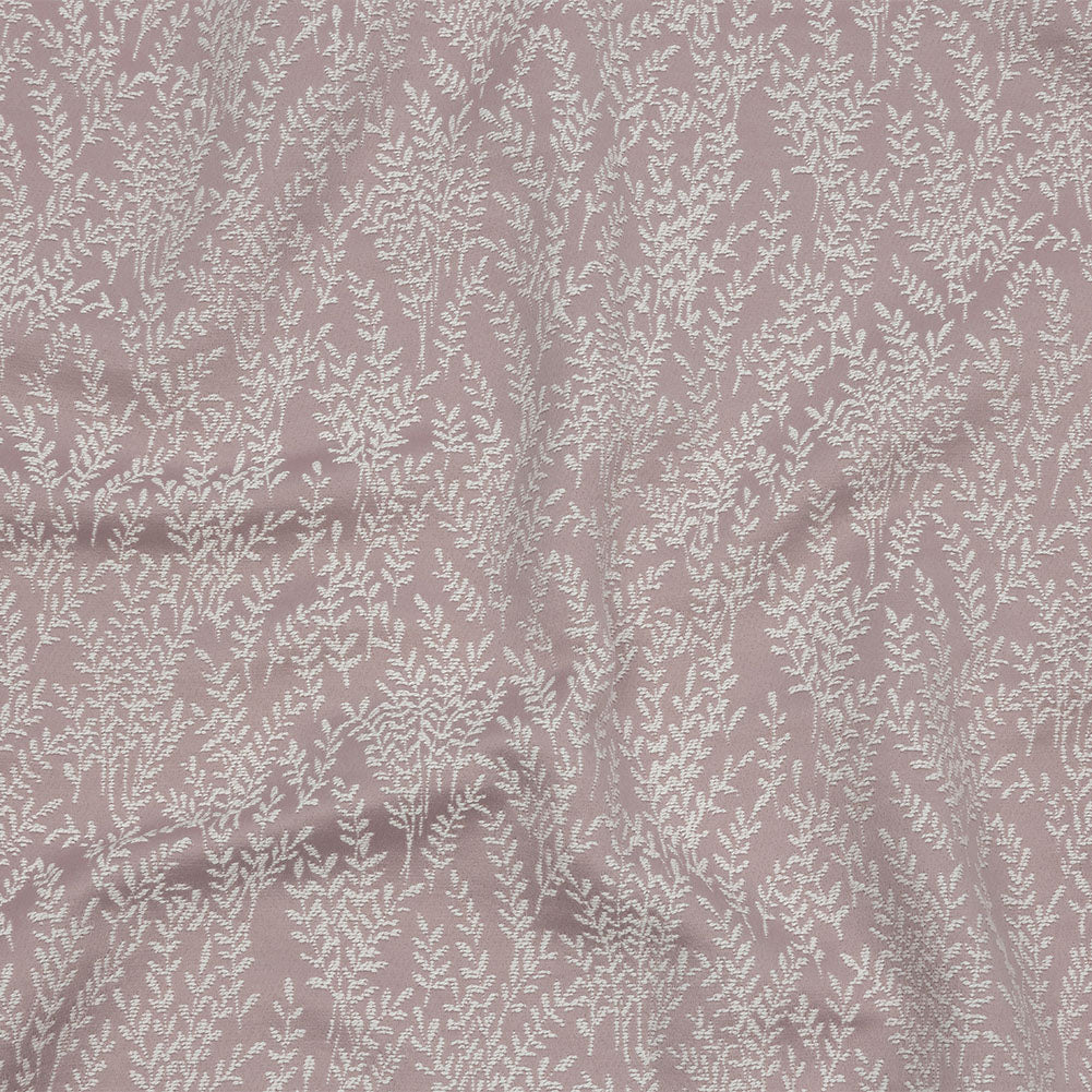 Drapery Jacquard - Orchid Little Leaves - British Imported Drapery Jacquard - Orchid Little Leaves - British Imported