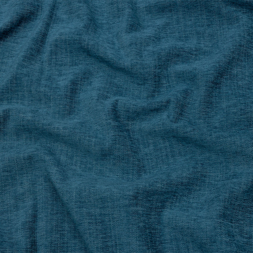 Polyester Upholstery Chenille - Denim - British Imported Polyester Upholstery Chenille - Denim - British Imported