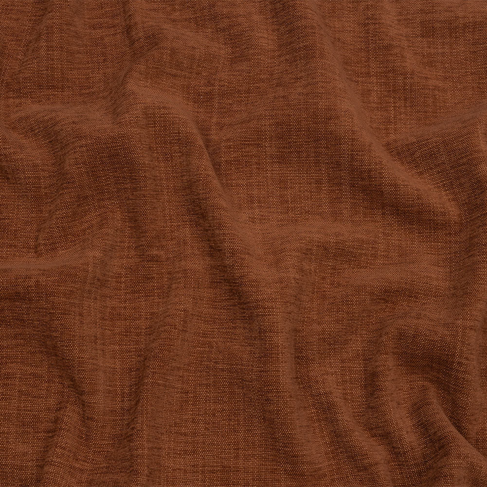 Polyester Upholstery Chenille - Rust - British Imported Polyester Upholstery Chenille - Rust - British Imported