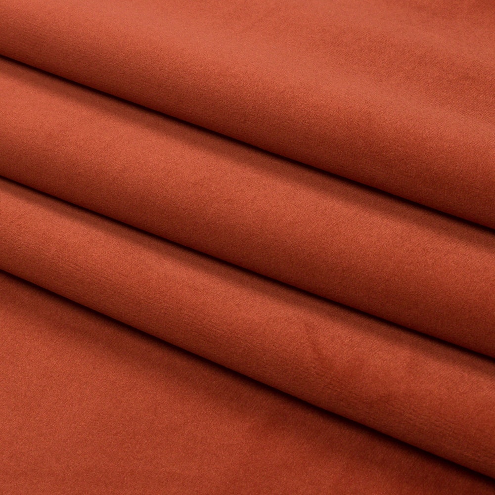 Lush Polyester Drapery Velvet - Sunset - British Imported Folded Lush Polyester Drapery Velvet - Sunset - British Imported Folded