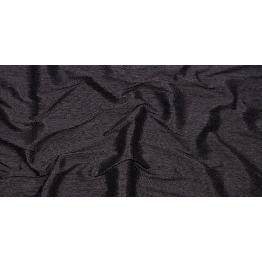 Recycled Polyester Bengaline - Graphite Striations - British Imported Full Recycled Polyester Bengaline - Graphite Striations - British Imported Full