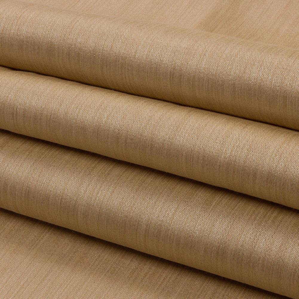 Recycled Polyester Bengaline - Hessian Striations - British Imported Folded Recycled Polyester Bengaline - Hessian Striations - British Imported Folded