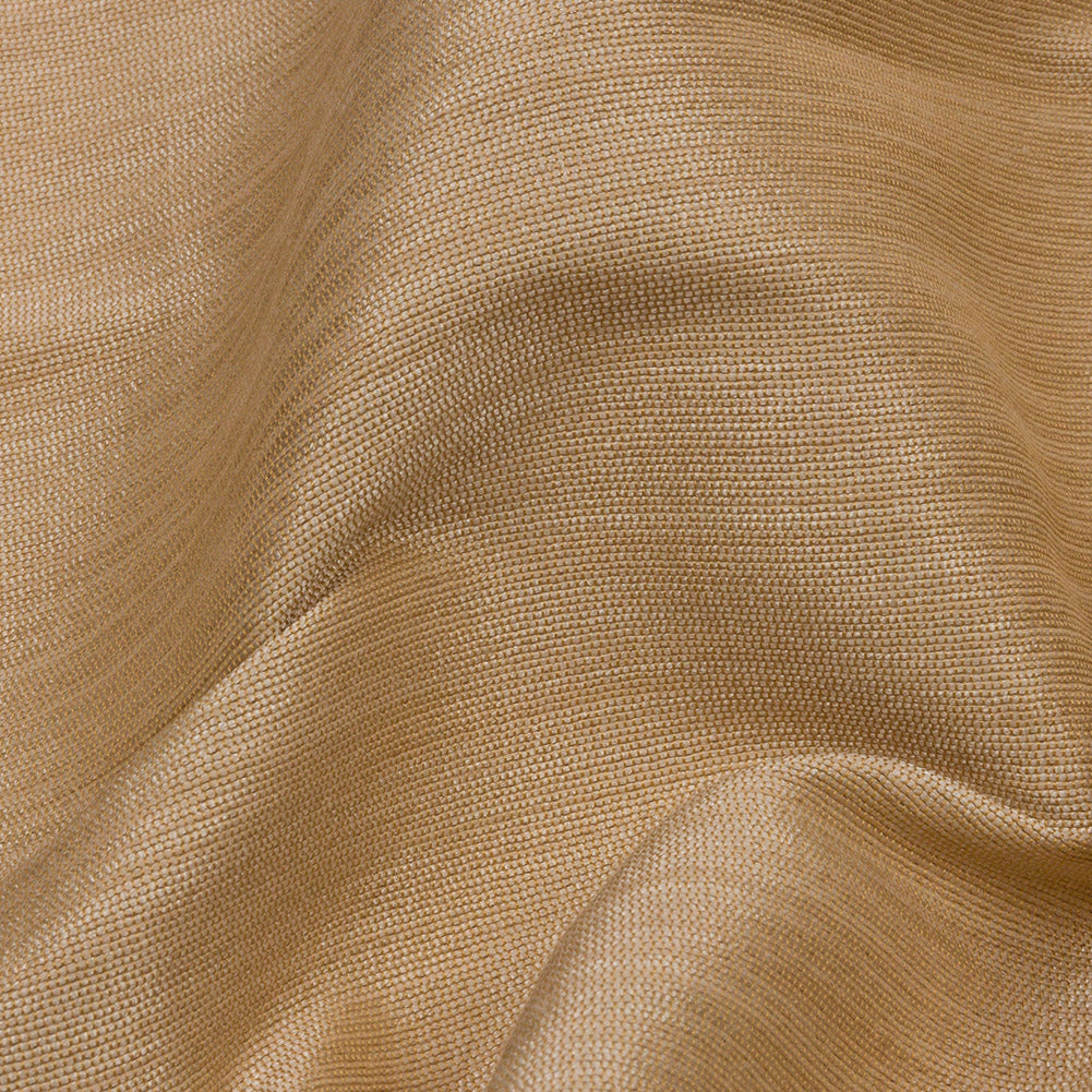 Recycled Polyester Bengaline - Hessian Striations - British Imported Detail Recycled Polyester Bengaline - Hessian Striations - British Imported Detail