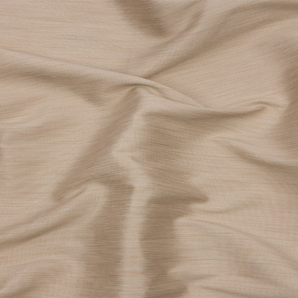 Recycled Polyester Bengaline - Linen Striations - British Imported Recycled Polyester Bengaline - Linen Striations - British Imported