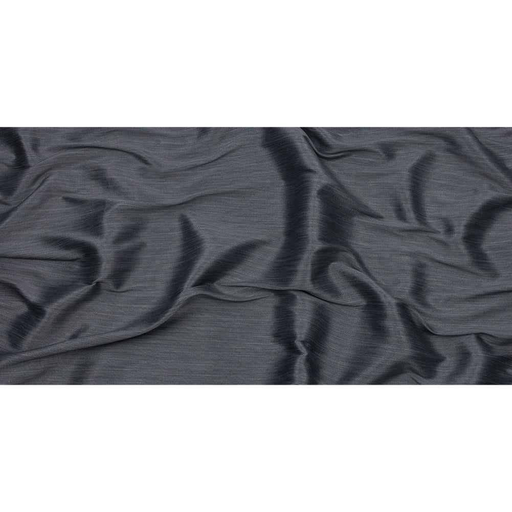 Recycled Polyester Bengaline - Slate Striations - British Imported Full Recycled Polyester Bengaline - Slate Striations - British Imported Full