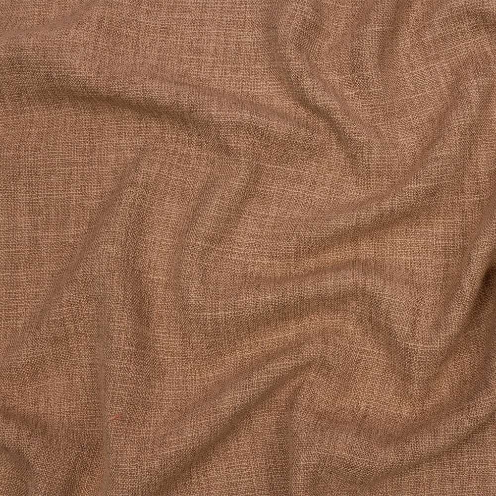 Soft Textured Recycled Polyester Drapery Woven - Clay - British Imported Soft Textured Recycled Polyester Drapery Woven - Clay - British Imported