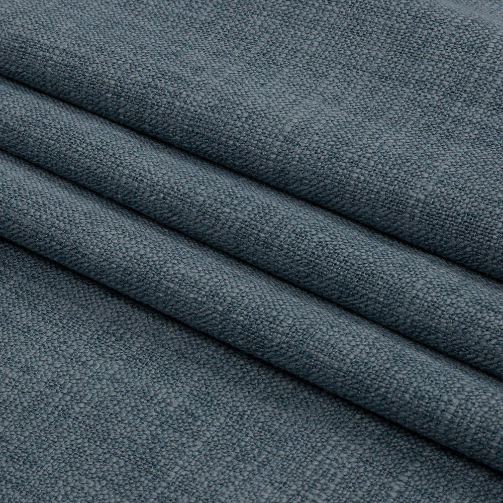 Soft Textured Recycled Polyester Drapery Woven - Danube - British Imported Folded Soft Textured Recycled Polyester Drapery Woven - Danube - British Imported Folded