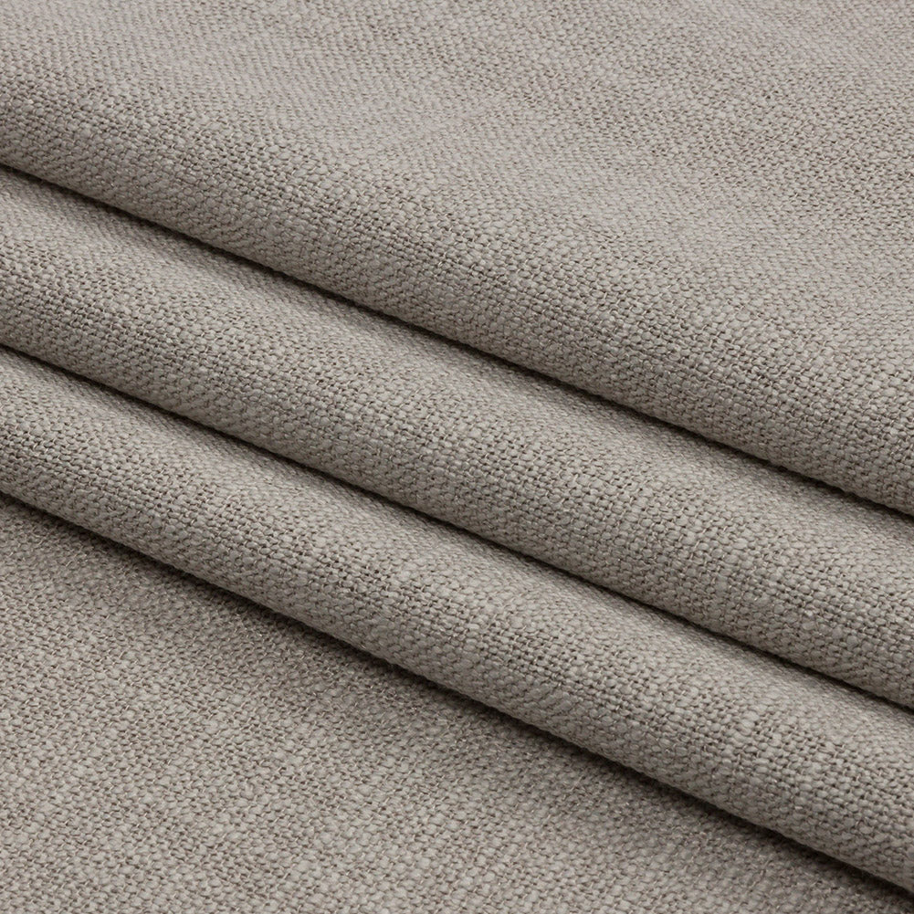 Soft Textured Recycled Polyester Drapery Woven - Dove - British Imported Folded Soft Textured Recycled Polyester Drapery Woven - Dove - British Imported Folded