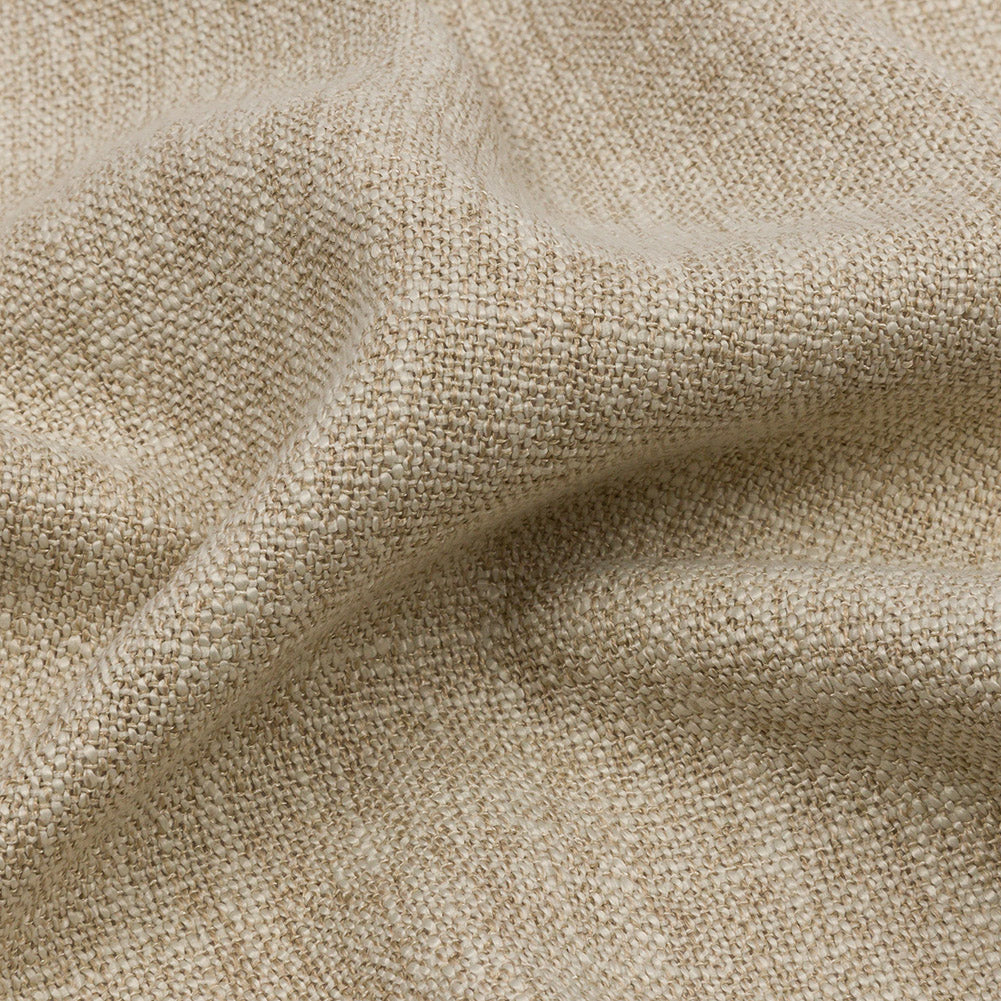Soft Textured Recycled Polyester Drapery Woven - Linen - British Imported Detail Soft Textured Recycled Polyester Drapery Woven - Linen - British Imported Detail