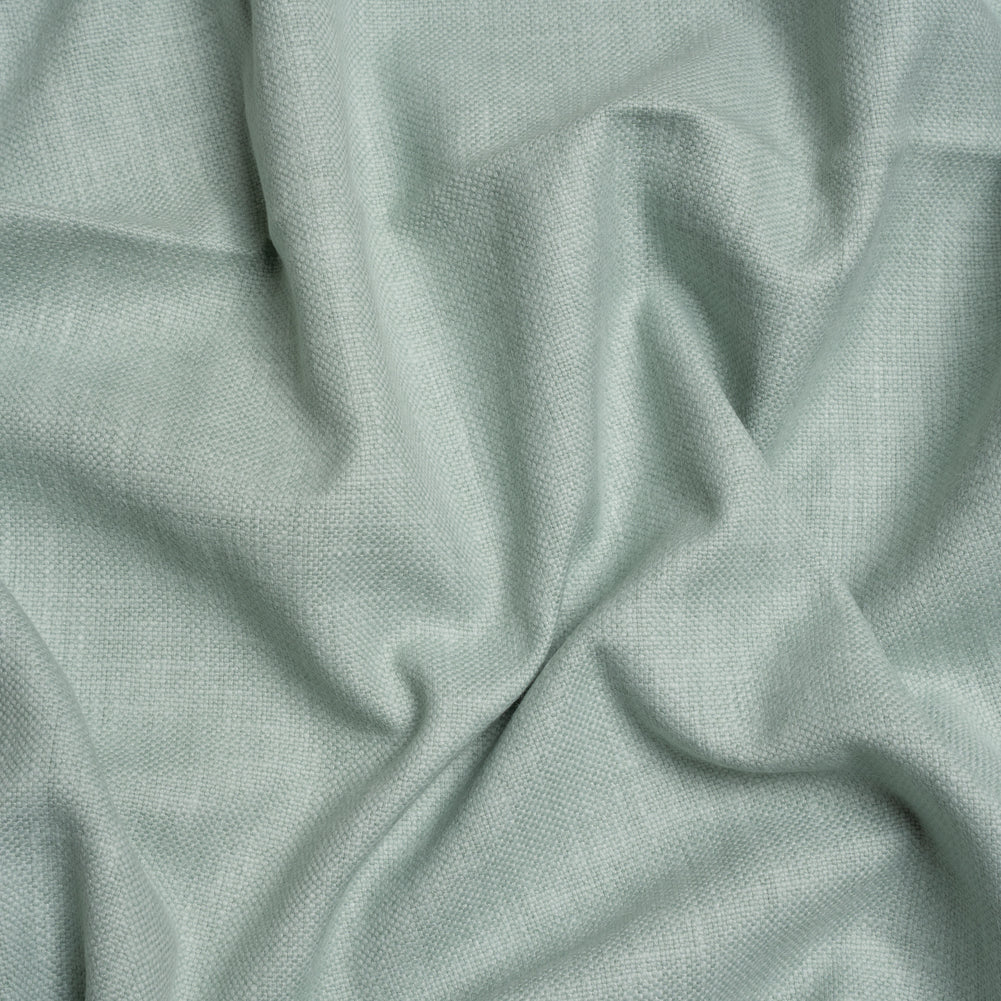 Slubbed Cotton and Polyester Woven - Gray Green - British Imported Slubbed Cotton and Polyester Woven - Gray Green - British Imported