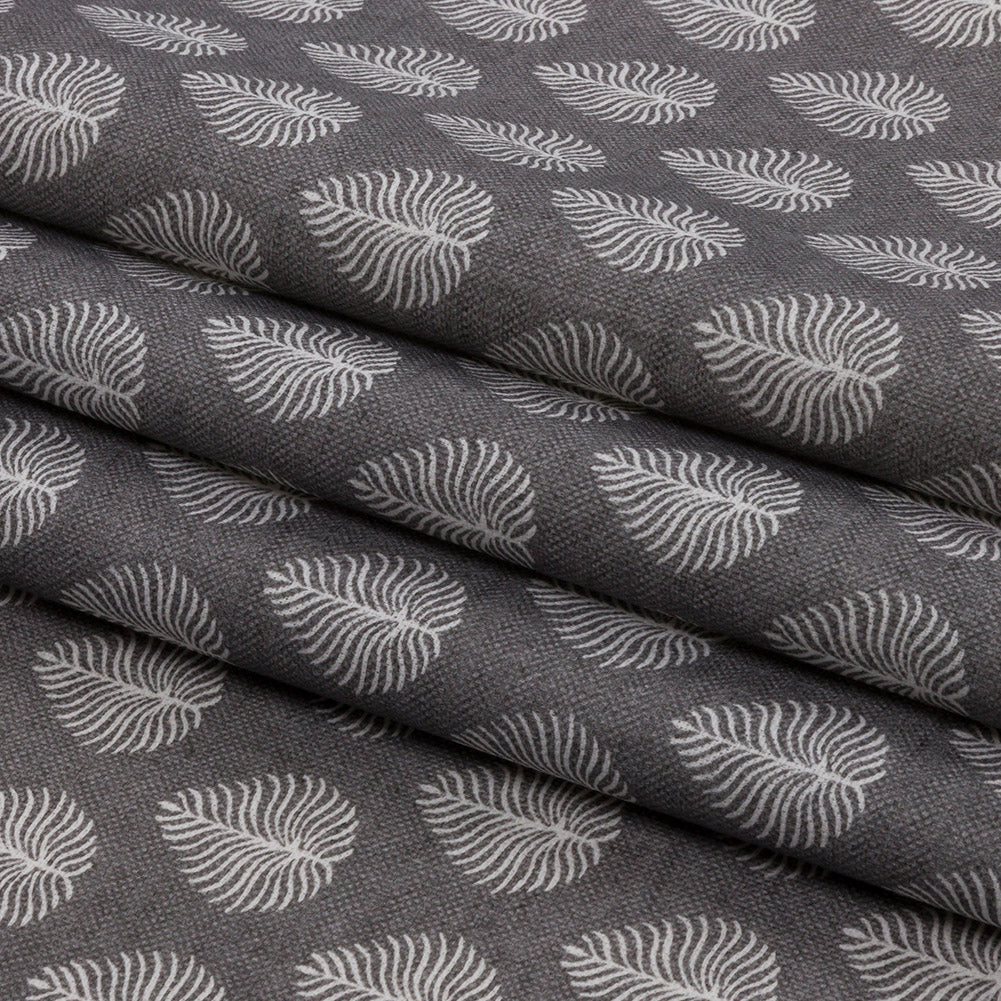Cotton Canvas Print - Smoke Leaves - British Imported Folded Cotton Canvas Print - Smoke Leaves - British Imported Folded