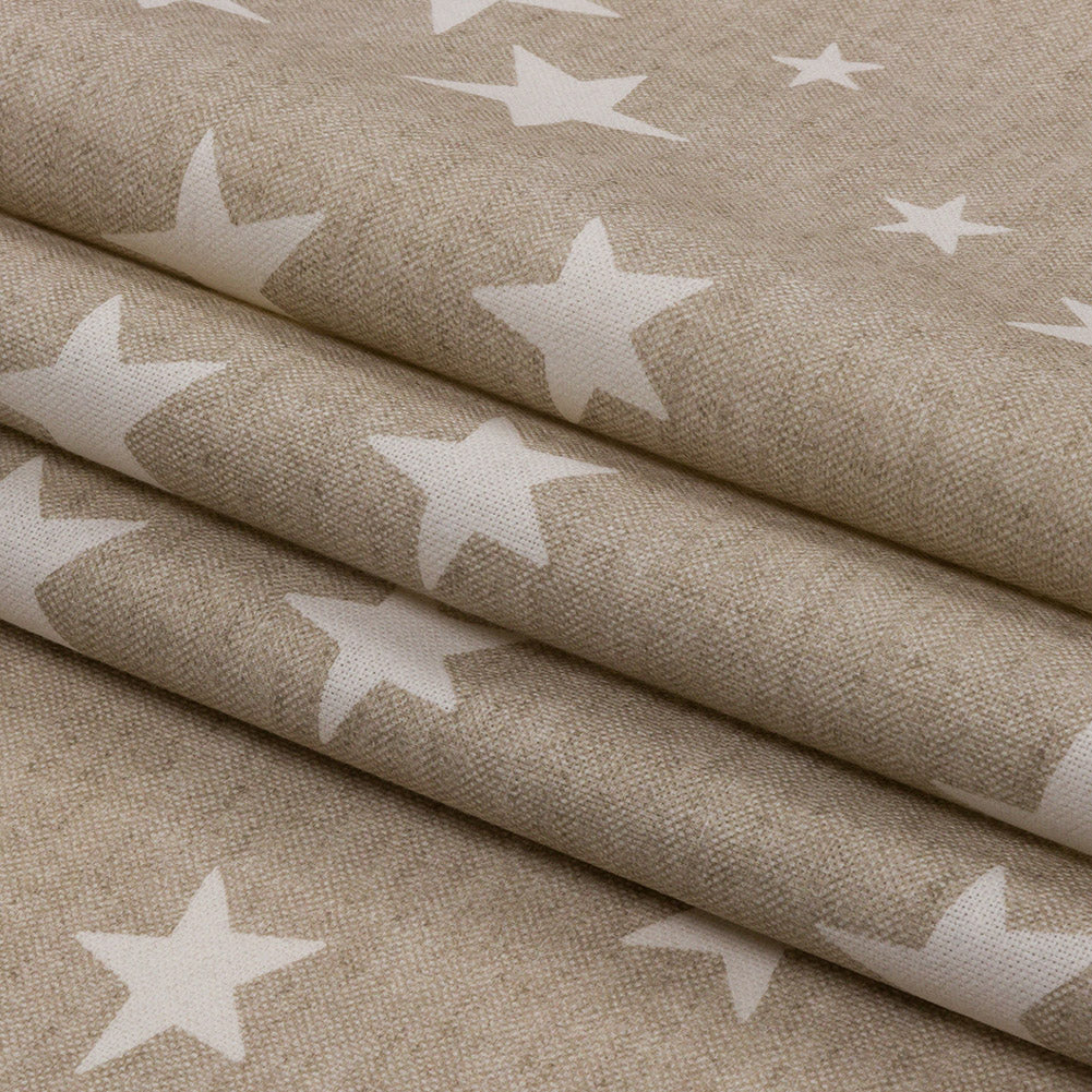 Cotton Canvas Print - Linen Starlight - British Imported Folded Cotton Canvas Print - Linen Starlight - British Imported Folded
