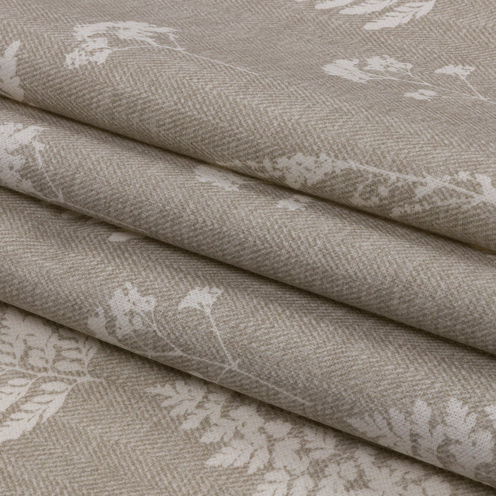 Cotton Canvas Print - Linen Botanical Silhouettes - British Imported Folded Cotton Canvas Print - Linen Botanical Silhouettes - British Imported Folded
