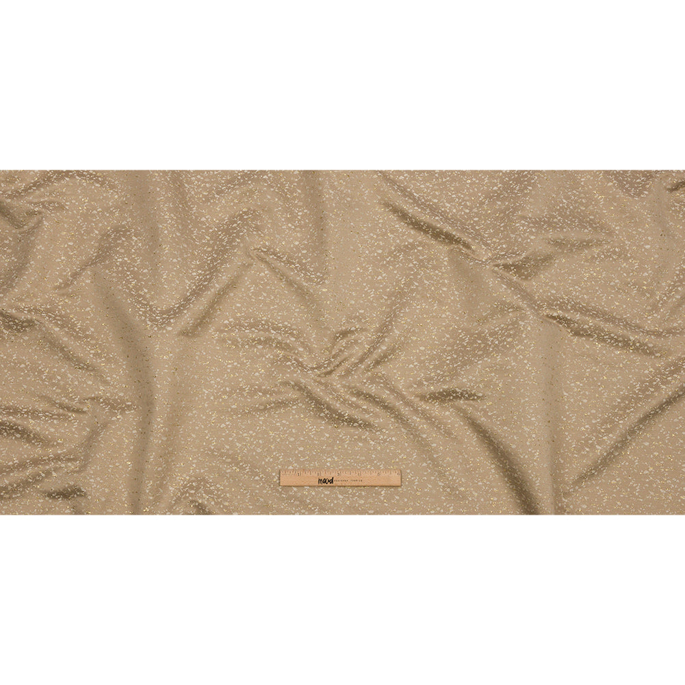 Metallic Drapery Jacquard - Sand Speckled - British Imported Full Metallic Drapery Jacquard - Sand Speckled - British Imported Full