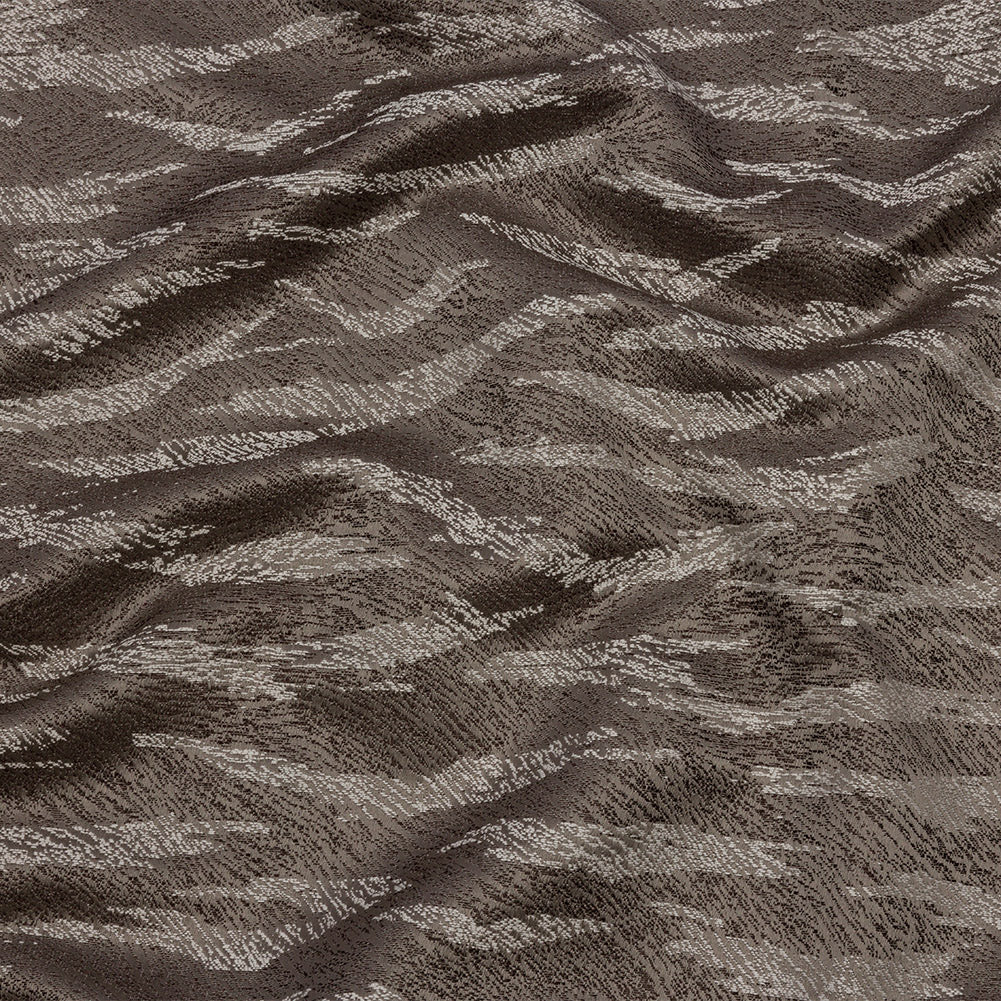 Drapery Jacquard - Slate Tiger Stripes - British Imported Drapery Jacquard - Slate Tiger Stripes - British Imported