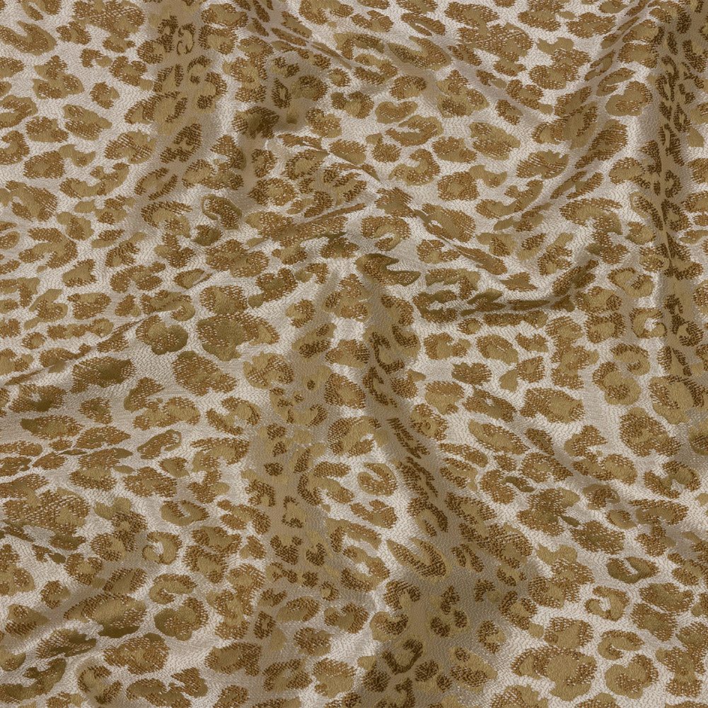 Drapery Jacquard - Sand Leopard Spots - British Imported Drapery Jacquard - Sand Leopard Spots - British Imported