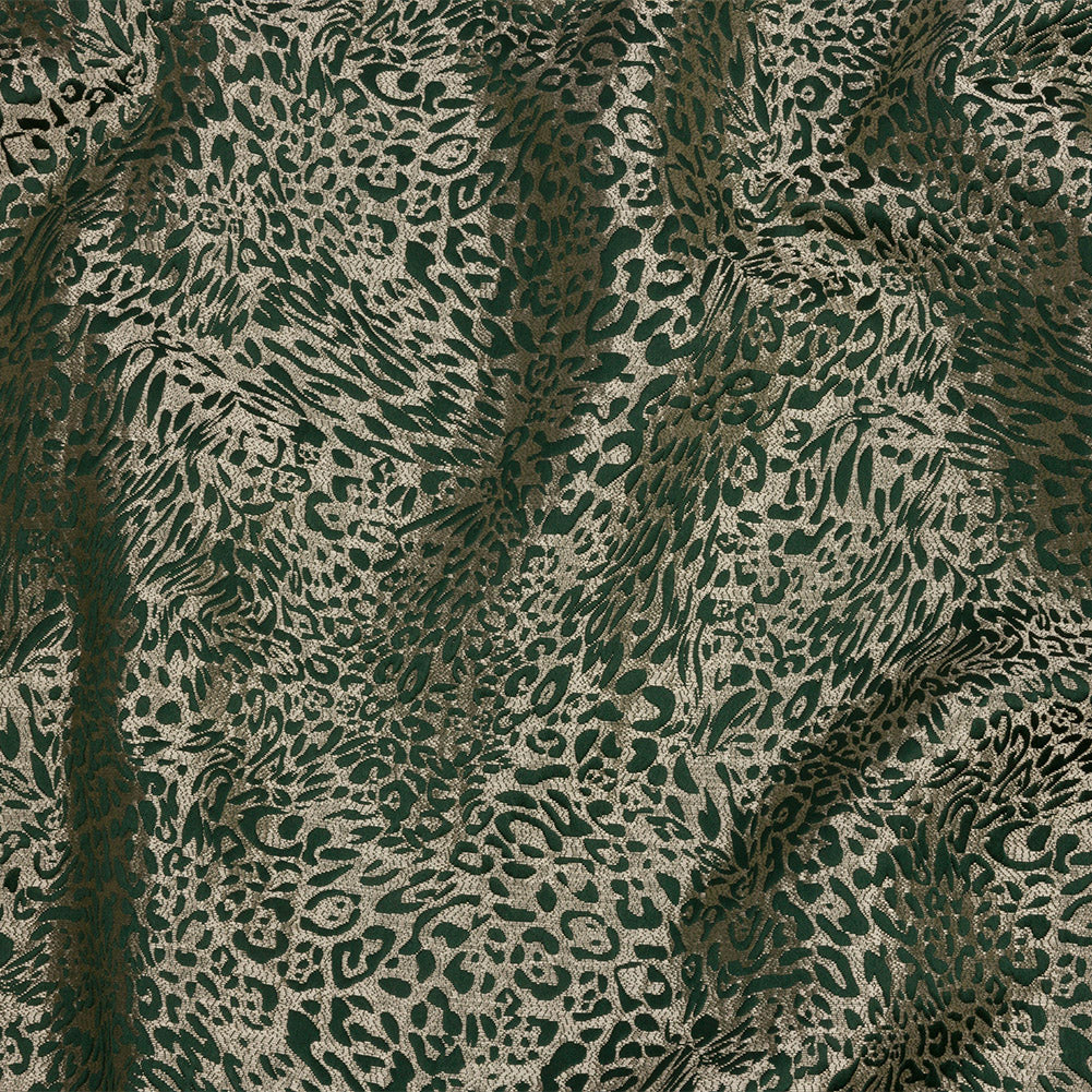 Drapery Jacquard - Fern Running Leopard - British Imported Drapery Jacquard - Fern Running Leopard - British Imported