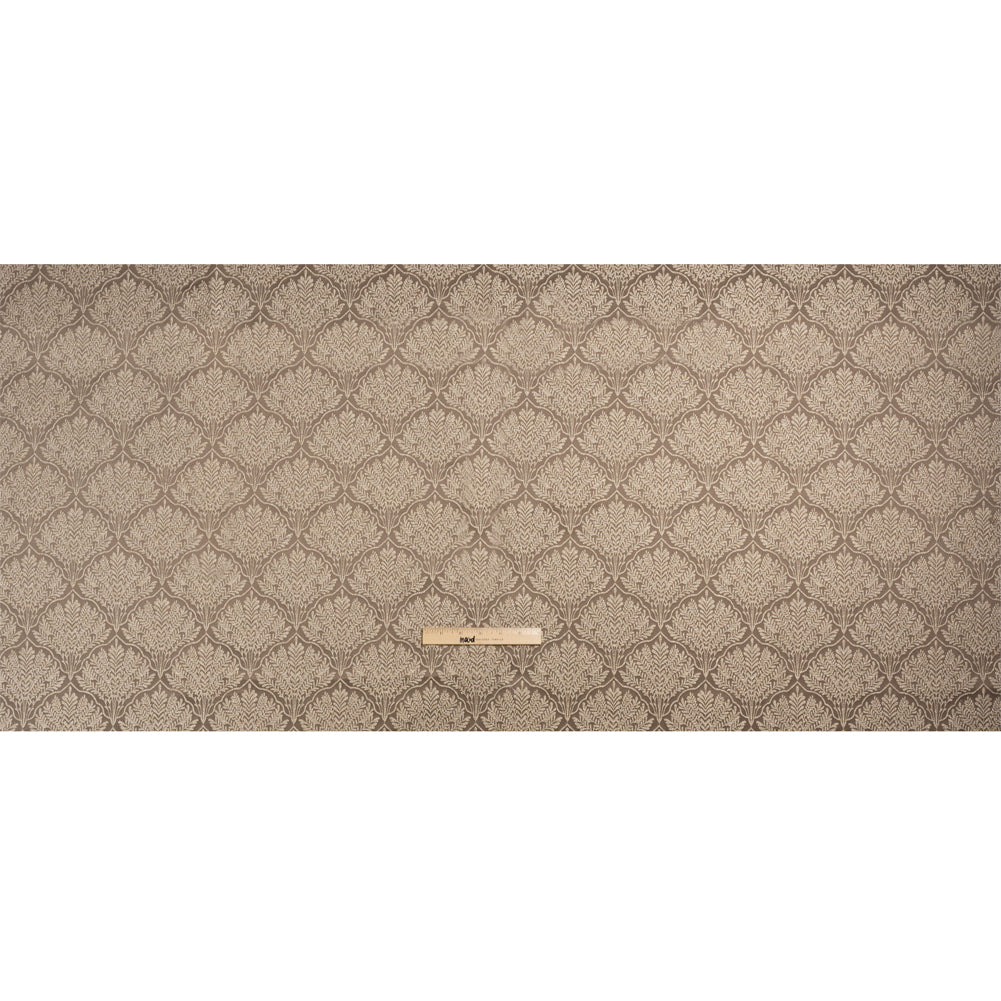 Metallic Drapery Jacquard - Mole Leafy Fans - British Imported Full Metallic Drapery Jacquard - Mole Leafy Fans - British Imported Full