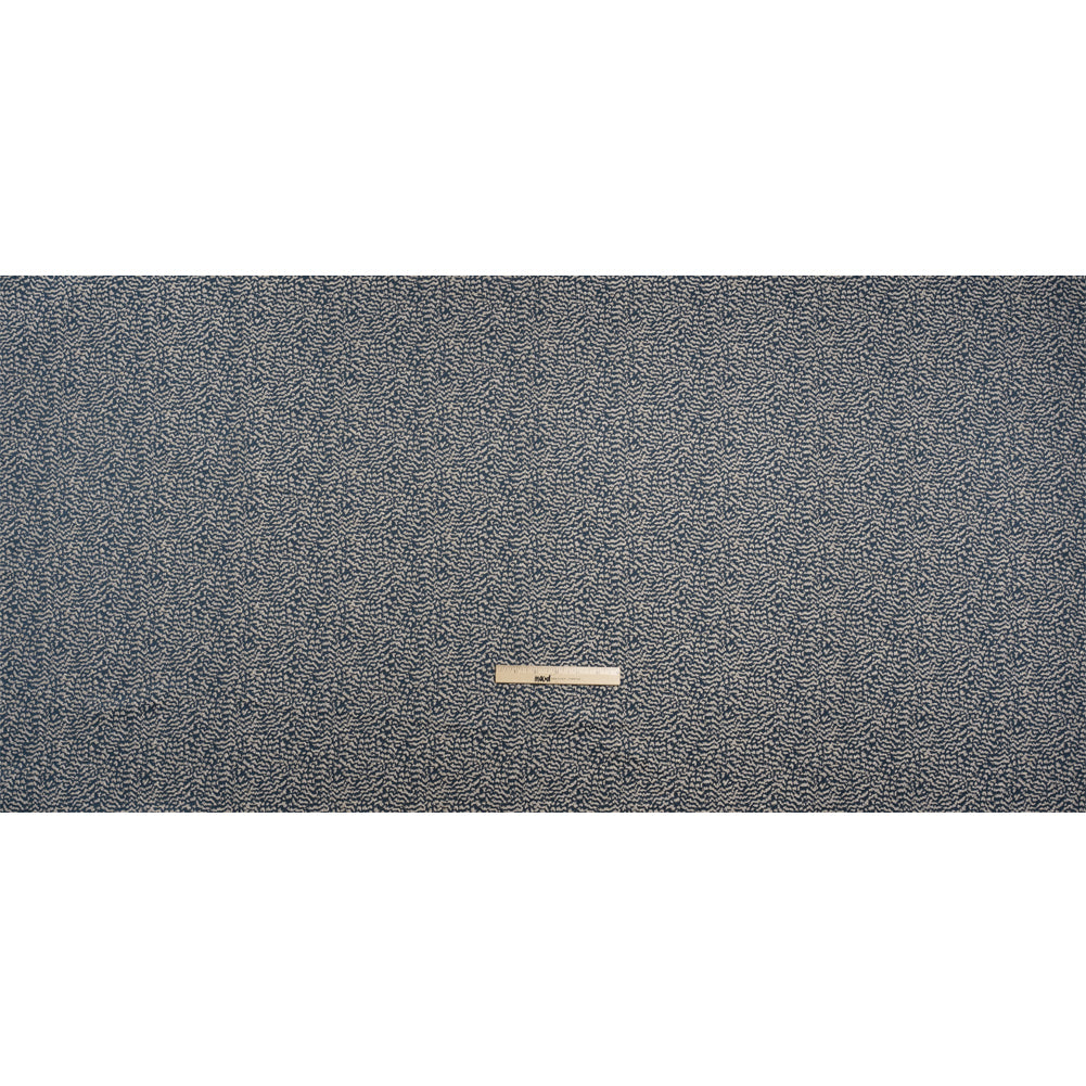 Metallic Drapery Jacquard - Ink Mottled - British Imported Full Metallic Drapery Jacquard - Ink Mottled - British Imported Full