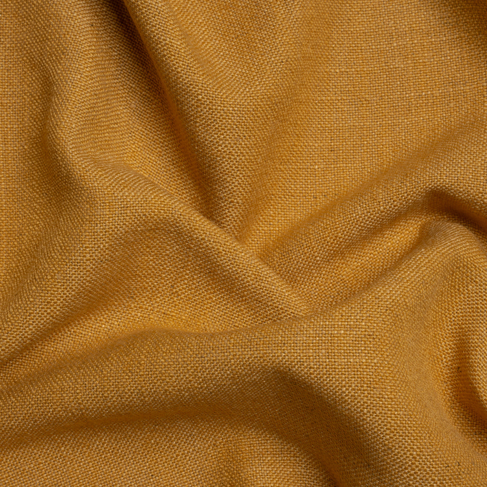 Linen, Viscose and Polyester Woven - Amber - British Imported Linen, Viscose and Polyester Woven - Amber - British Imported