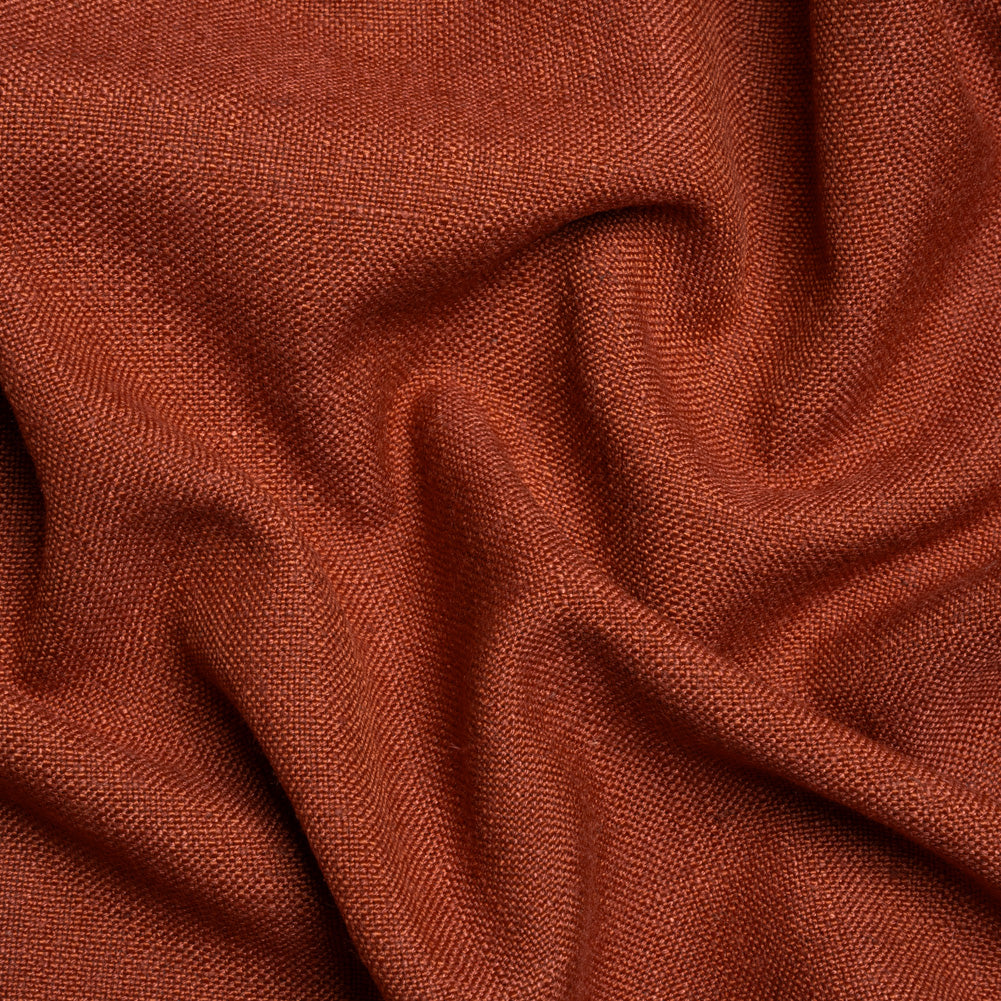 Linen, Viscose and Polyester Woven - Crimson - British Imported Linen, Viscose and Polyester Woven - Crimson - British Imported