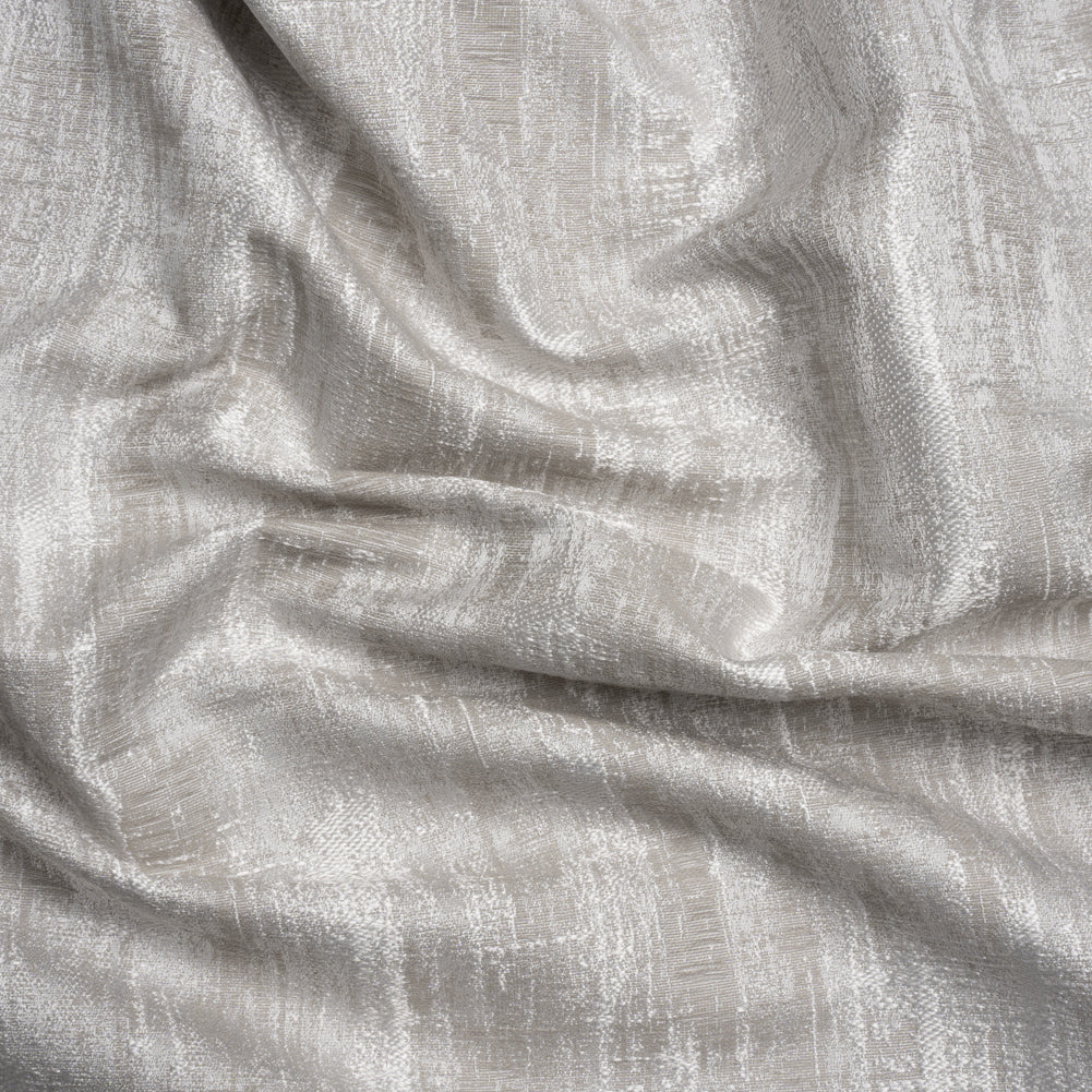 Drapery Jacquard - Silver Distressed Abstract - British Imported Drapery Jacquard - Silver Distressed Abstract - British Imported