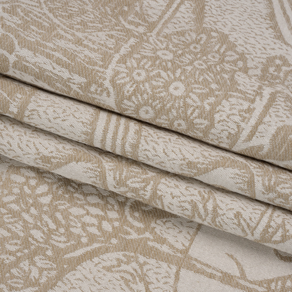 Drapery Jacquard - Natural Pastoral Scenes - British Imported Folded Drapery Jacquard - Natural Pastoral Scenes - British Imported Folded
