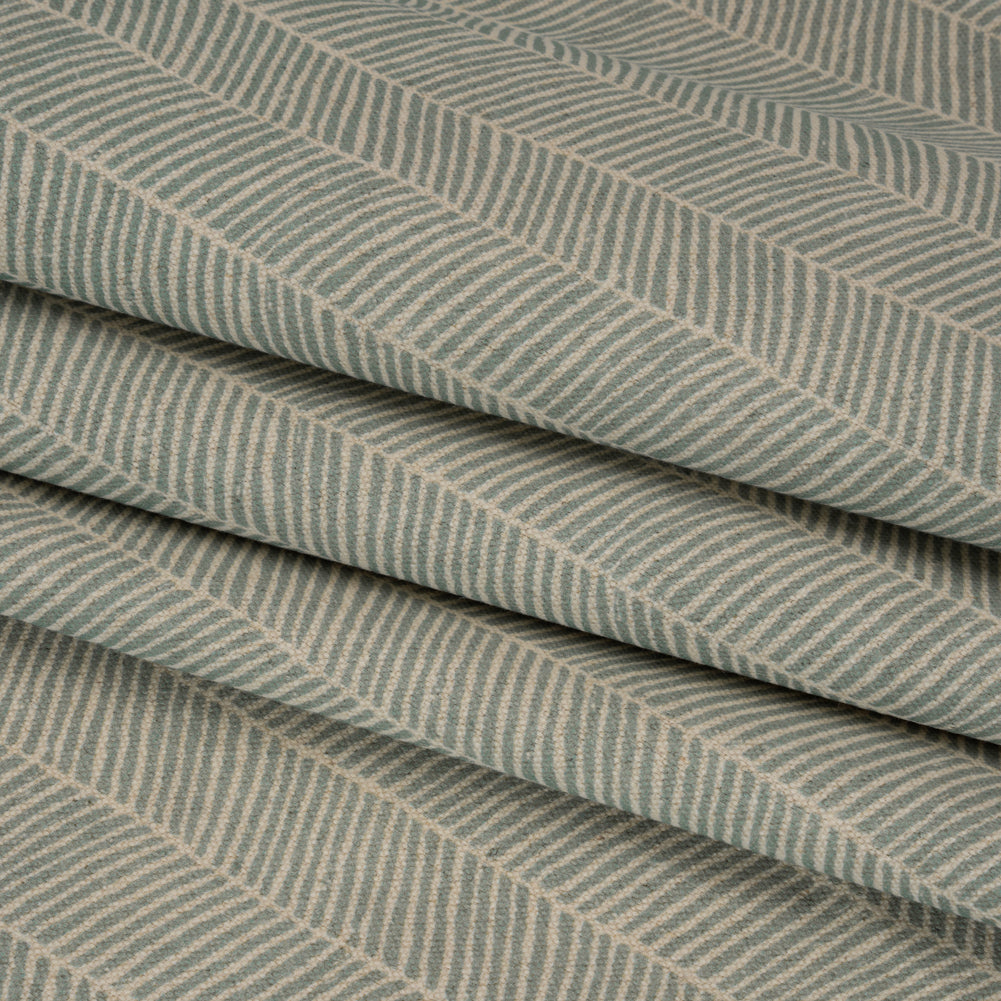 Brushed Cotton and Linen Canvas - Seasalt Painterly Herringbone - British Imported Folded Brushed Cotton and Linen Canvas - Seasalt Painterly Herringbone - British Imported Folded