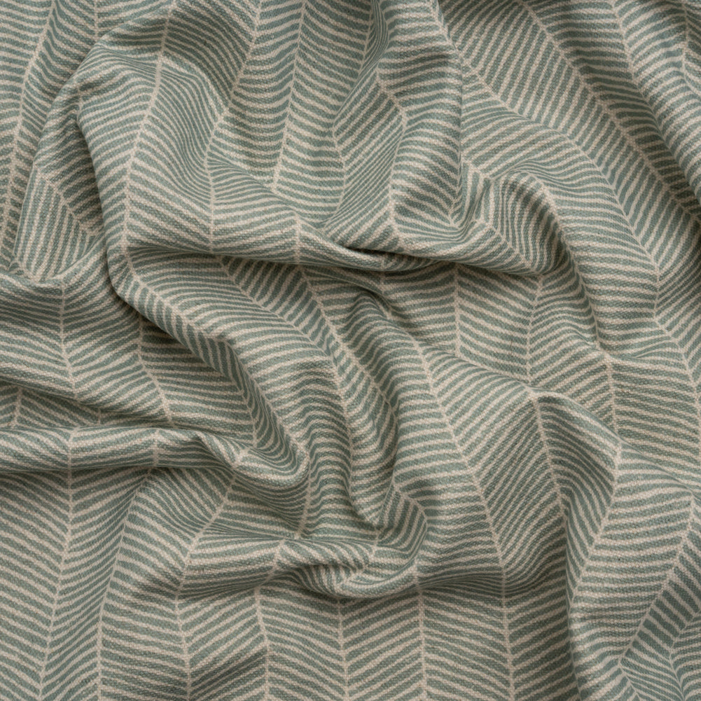 Brushed Cotton and Linen Canvas - Seasalt Painterly Herringbone - British Imported Brushed Cotton and Linen Canvas - Seasalt Painterly Herringbone - British Imported