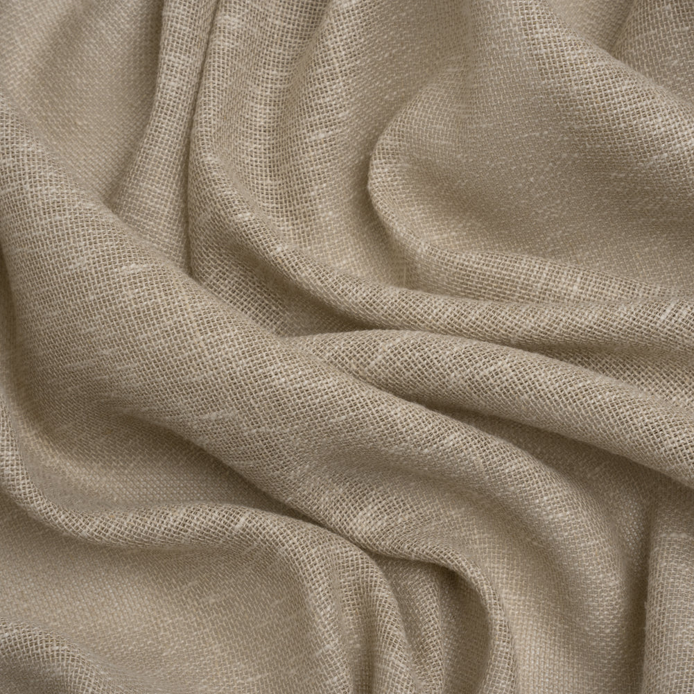 Slubbed Open Weave Drapery Sheer Fabric 118" - Driftwood - British Imported Slubbed Open Weave Drapery Sheer Fabric 118" - Driftwood - British Imported