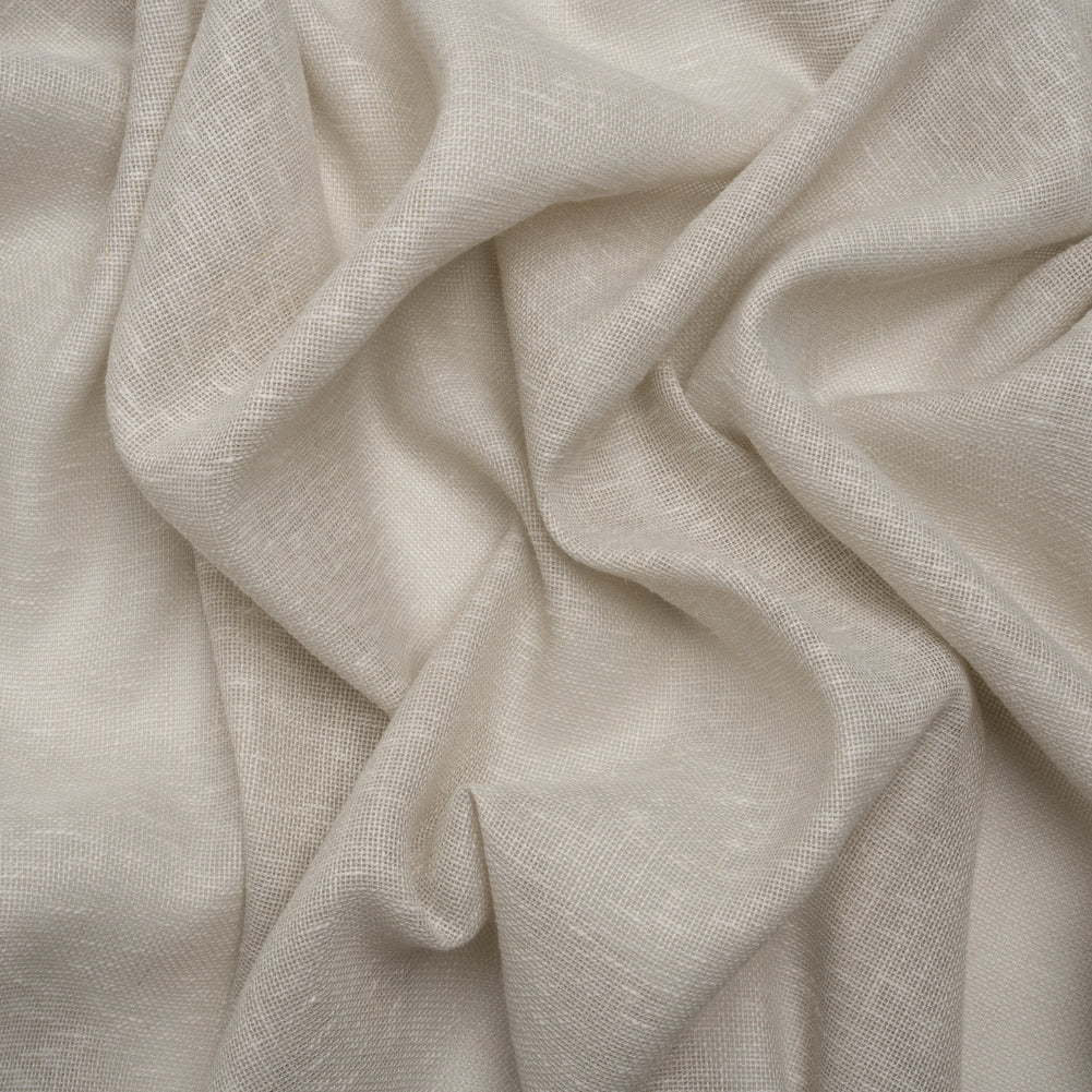Slubbed Open Weave Drapery Sheer Fabric 118" - Putty - British Imported Slubbed Open Weave Drapery Sheer Fabric 118" - Putty - British Imported