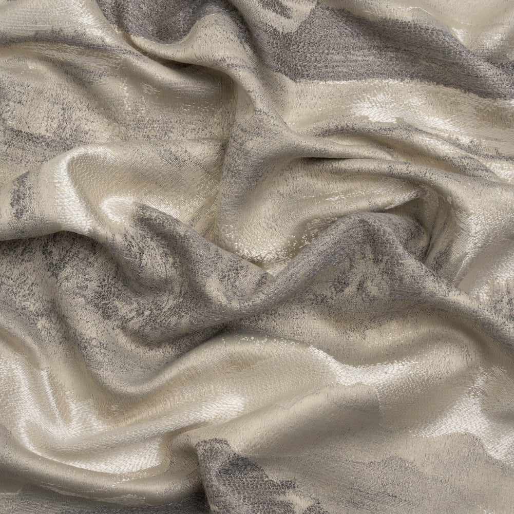 Recycled Polyester Drapery Jacquard - Slate Hazy Landscapes - British Imported Recycled Polyester Drapery Jacquard - Slate Hazy Landscapes - British Imported