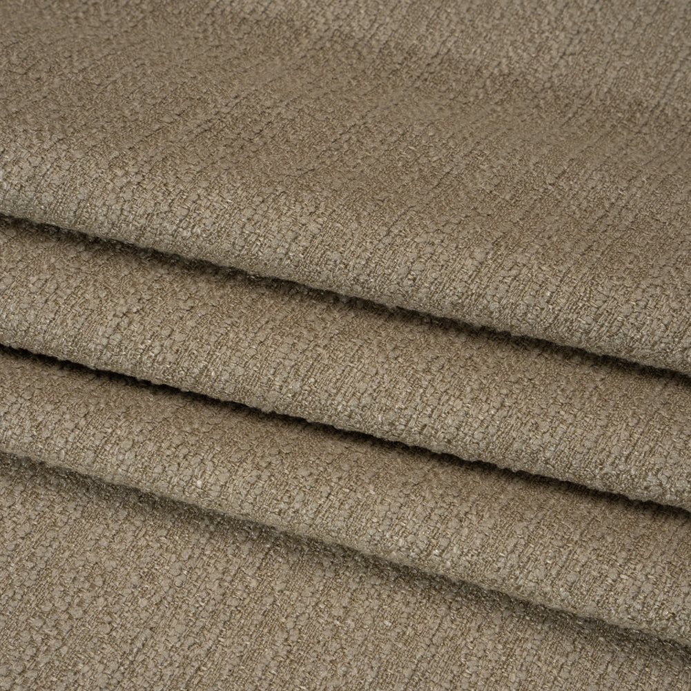 Textured Recycled Polyester Woven - Hemp Boucle Stripes - British Imported - Folded Textured Recycled Polyester Woven - Hemp Boucle Stripes - British Imported - Folded
