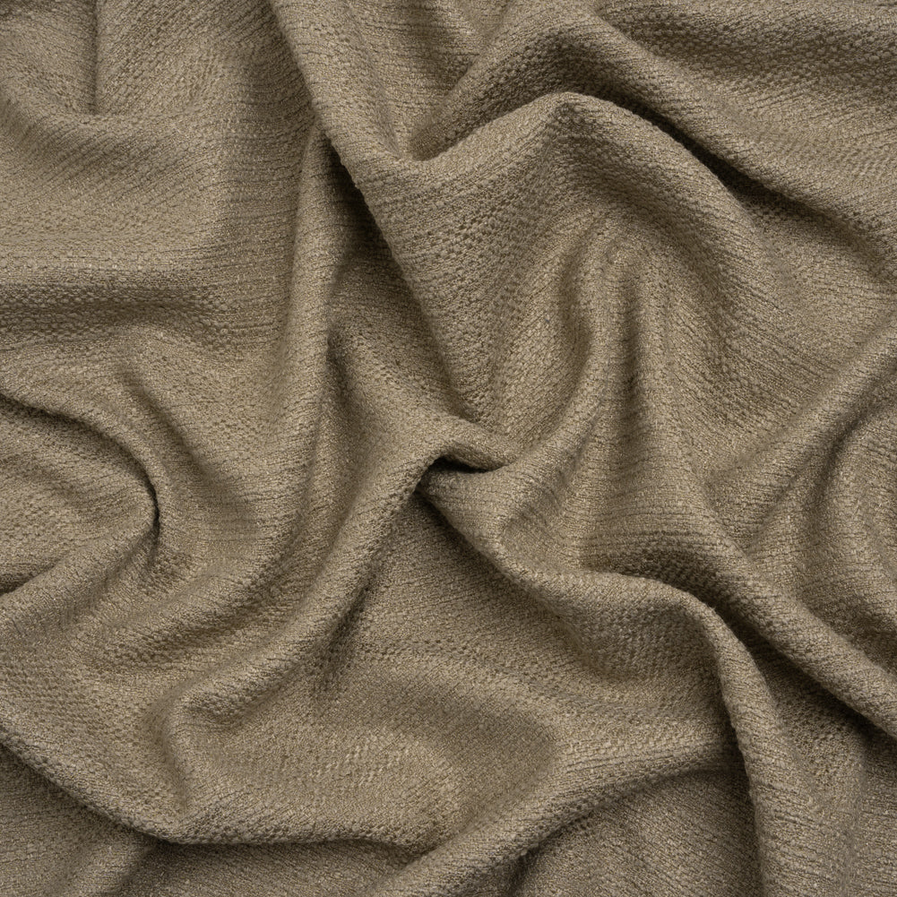Textured Recycled Polyester Woven - Hemp Boucle Stripes - British Imported Textured Recycled Polyester Woven - Hemp Boucle Stripes - British Imported