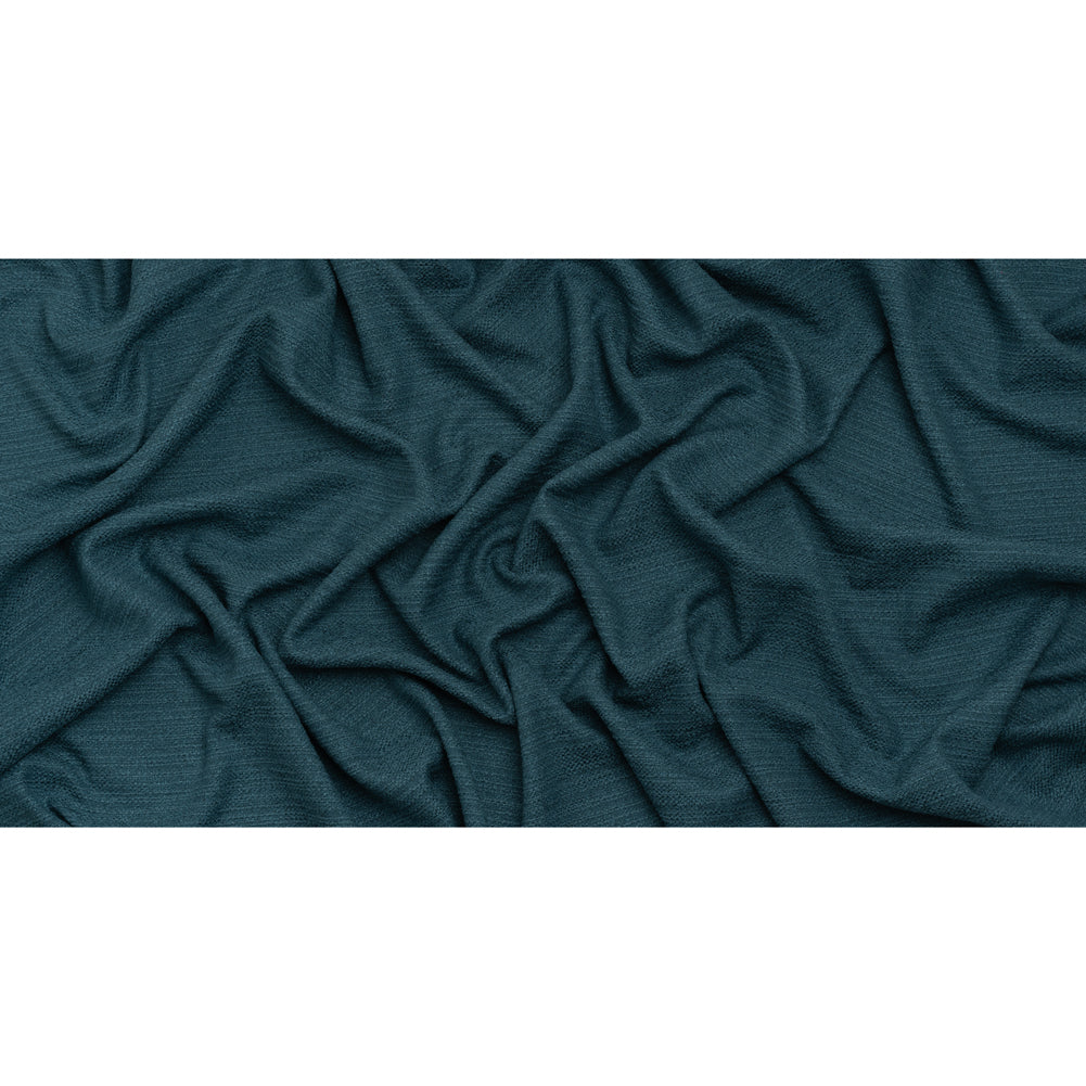 Textured Recycled Polyester Woven - Ocean Boucle Stripes - British Imported - Full Textured Recycled Polyester Woven - Ocean Boucle Stripes - British Imported - Full