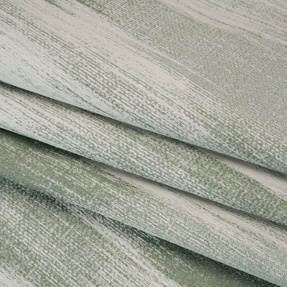 Recycled Polyester Jacquard - Opal Brushstroke Striations - British Imported - Folded Recycled Polyester Jacquard - Opal Brushstroke Striations - British Imported - Folded