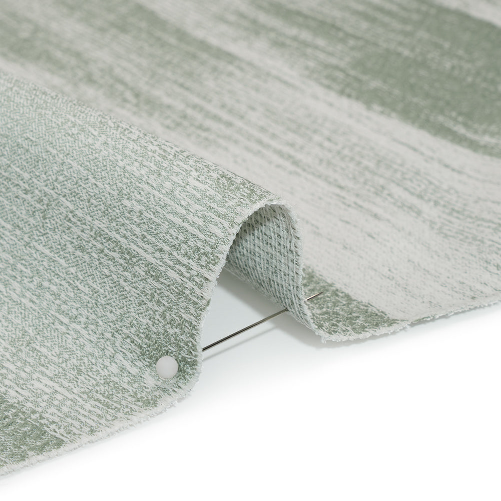 Recycled Polyester Jacquard - Opal Brushstroke Striations - British Imported - Detail Recycled Polyester Jacquard - Opal Brushstroke Striations - British Imported - Detail