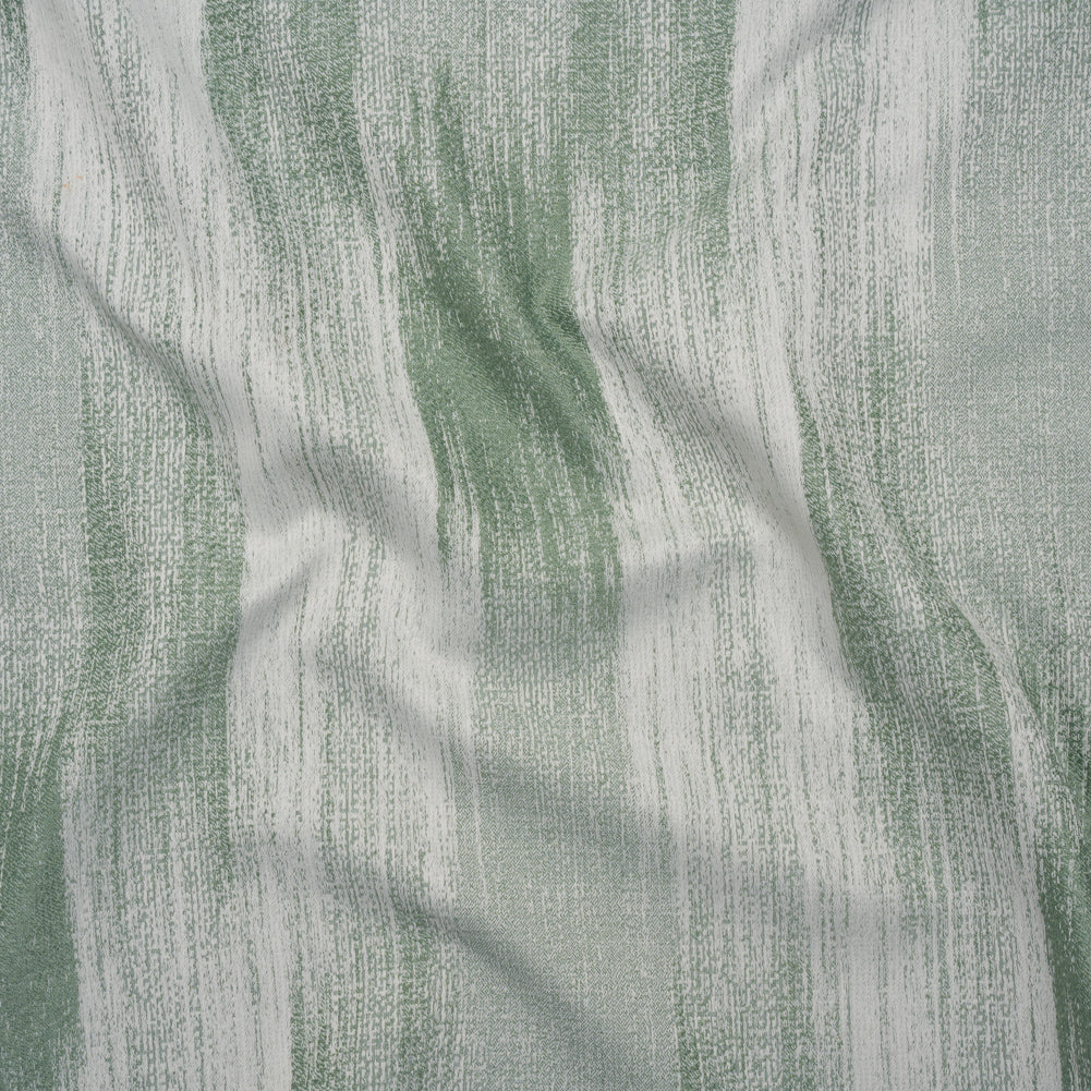 Recycled Polyester Jacquard - Opal Brushstroke Striations - British Imported Recycled Polyester Jacquard - Opal Brushstroke Striations - British Imported