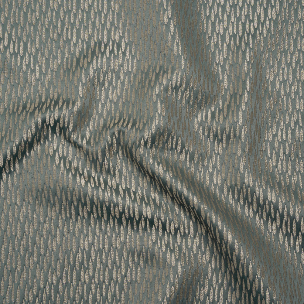Luminous Drapery Jacquard - Stone Raindrops - British Imported Luminous Drapery Jacquard - Stone Raindrops - British Imported