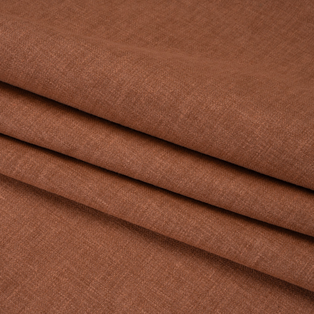 Recycled Polyester Drapery Woven - Clay - British Imported - Folded Recycled Polyester Drapery Woven - Clay - British Imported - Folded