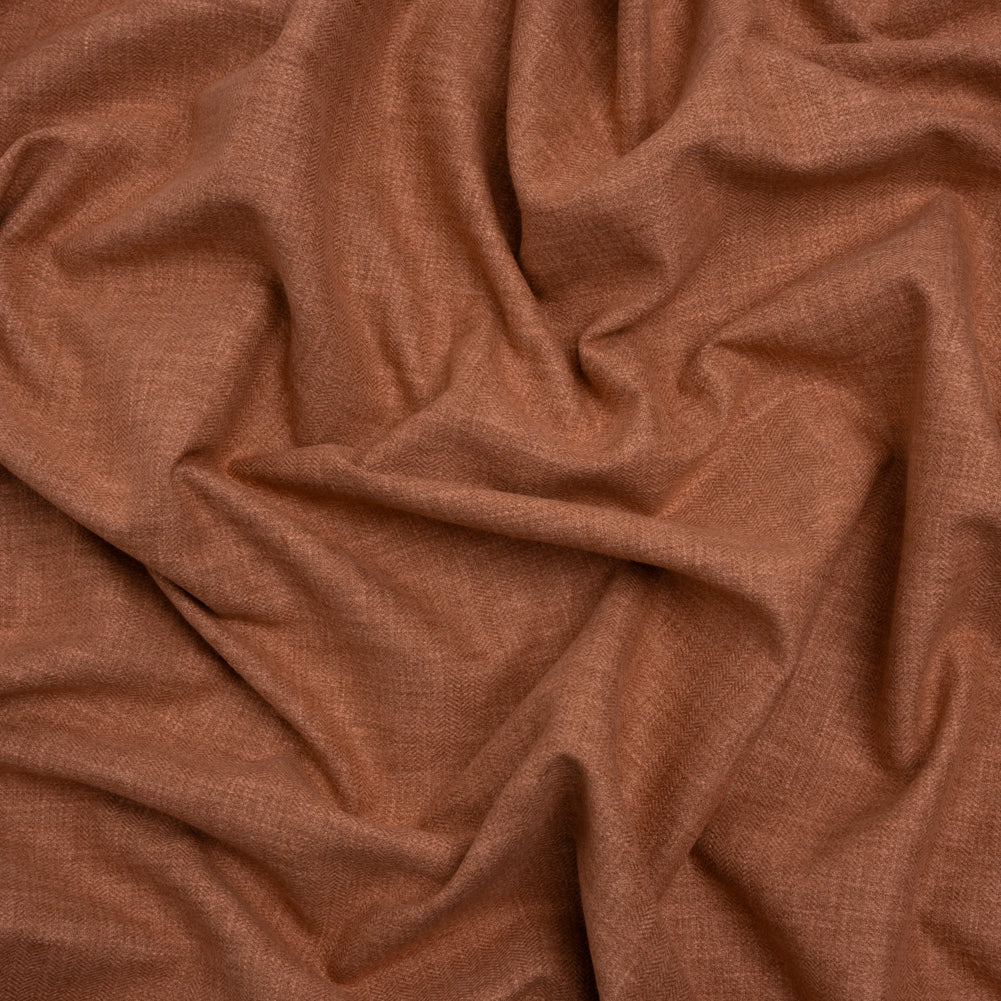 Recycled Polyester Drapery Woven - Clay - British Imported Recycled Polyester Drapery Woven - Clay - British Imported
